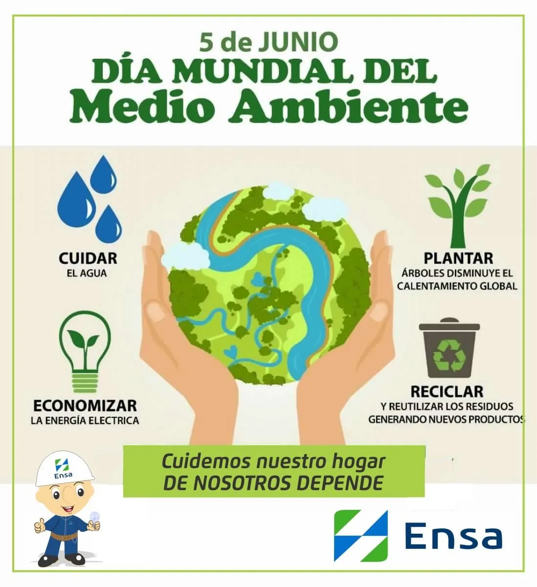 Información ENSA: | Dia mundial del medio ambiente, Cartelera del medio  ambiente, Medio ambiente