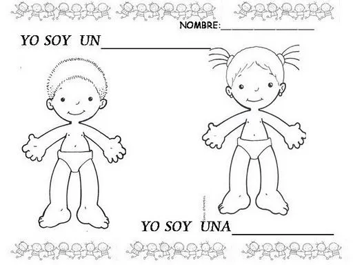 Infórmate Educa: Conociendo mi Cuerpo. Imágenes para Colorear