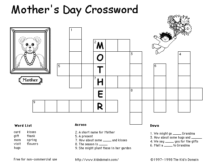 INGLES PARA NIÑOS (FICHAS): CRUCIGRAMAS EN INGLES