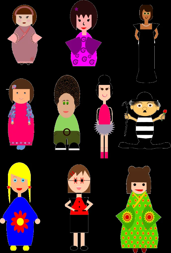 Inkscape 3.- Los personajes de mis alumnos de 4ºa/ My students ...