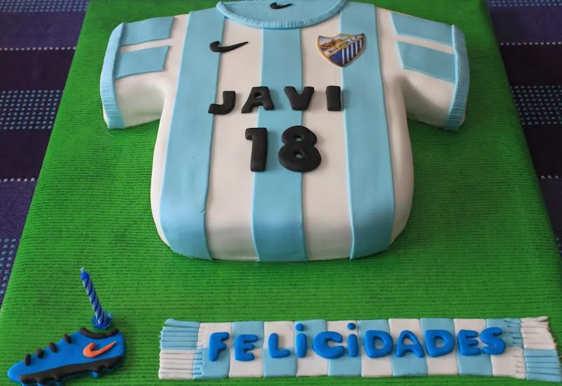 InnovaTartaS: Tarta Camiseta C.F. Málaga para Javi