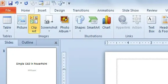 Insertar un archivo CAD en PowerPoint