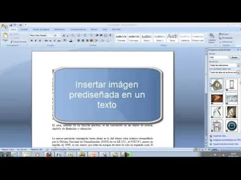 Insertar imagenes prediseñadas en Word - YouTube