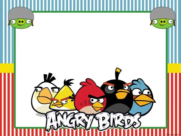 Inspire sua festa » Kit festa digital gratuito no tema Angry Birds