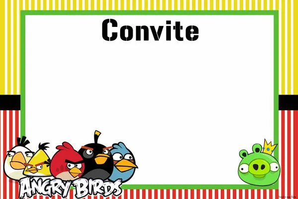 Inspire sua festa » Kit festa digital gratuito no tema Angry Birds