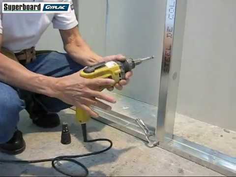 Instalación Stud para sistemas Drywall con gypsum Gyplac. - YouTube