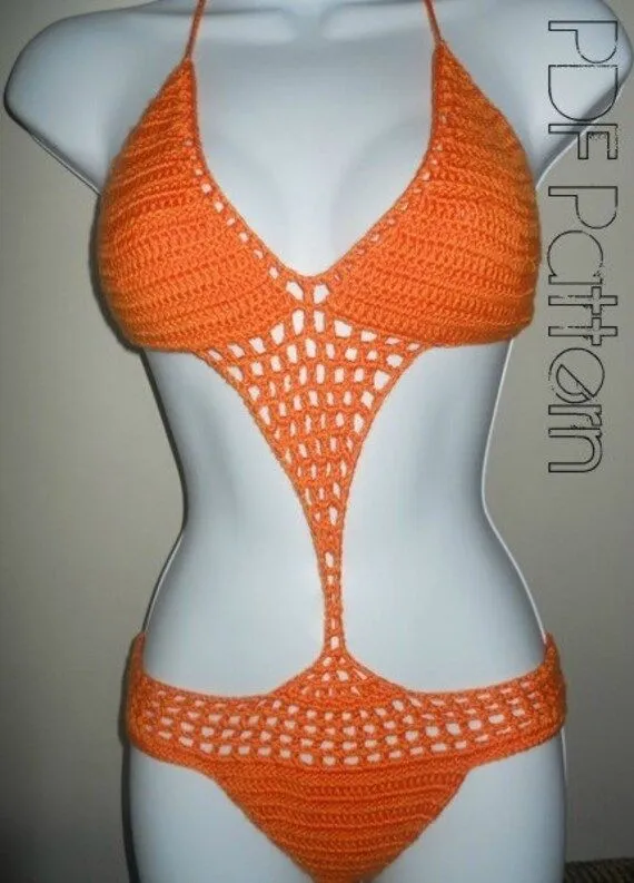 Instant Download Pattern Monokini Pattern Crochet by GuChet