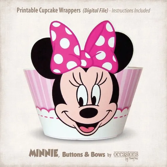 INSTANT DOWNLOAD Printable Minnie Mouse por OccasionsByMarjae