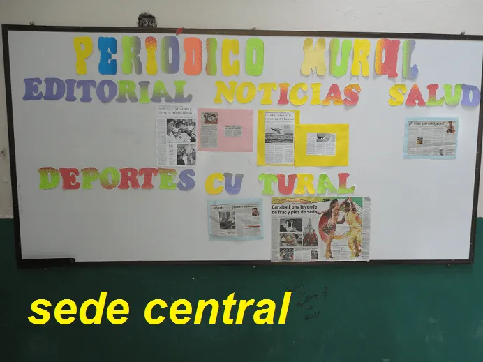 INSTITUCIÓN EDUCATIVA JOSÉ HOLGUÍN GARCÉS: PRERIÓDICO MURAL