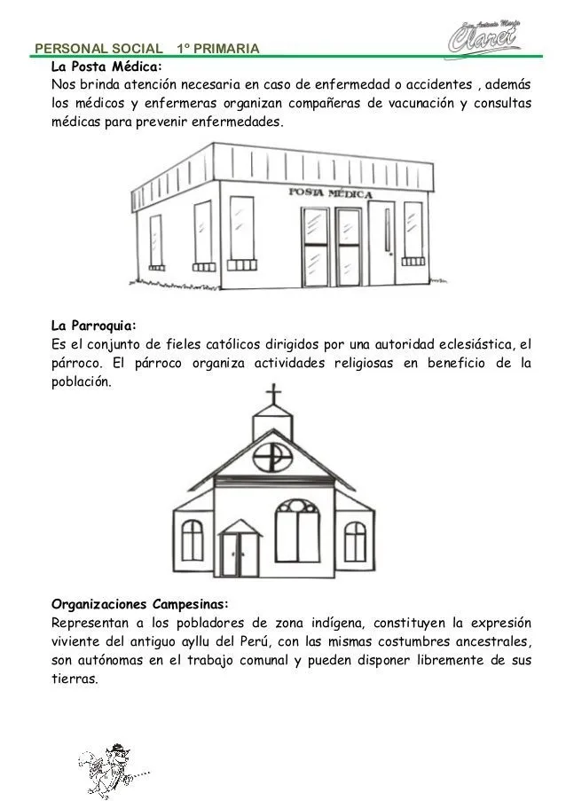 instituciones de mi comunidad para pintar - Buscar con Google | Primer  grado de primaria, Abecedario en cursiva, Primeros grados