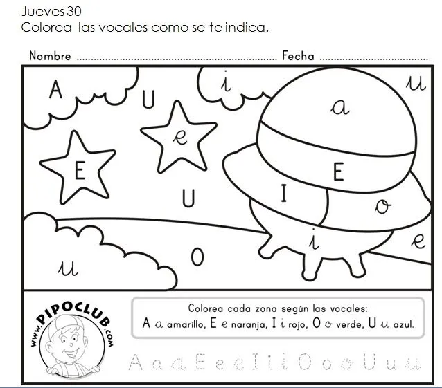 Preescolar las vocales - Imagui