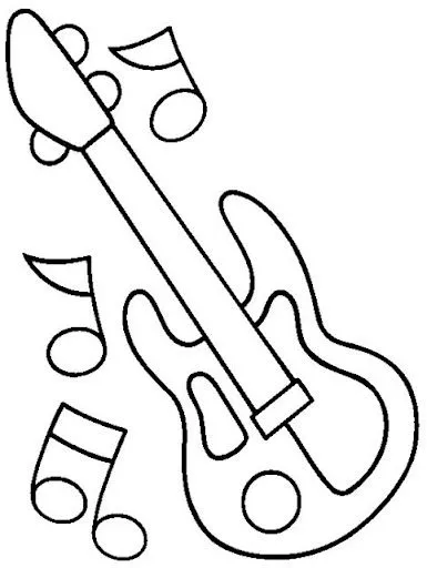 INSTRUMENTOS DE CUERDA PARA COLOREAR | Dibujos para colorear