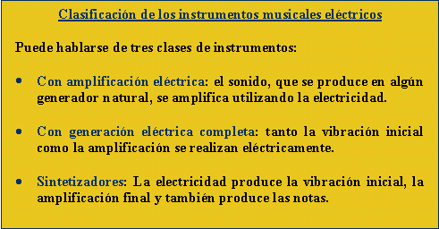 Instrumentos eléctricos y electrónicos