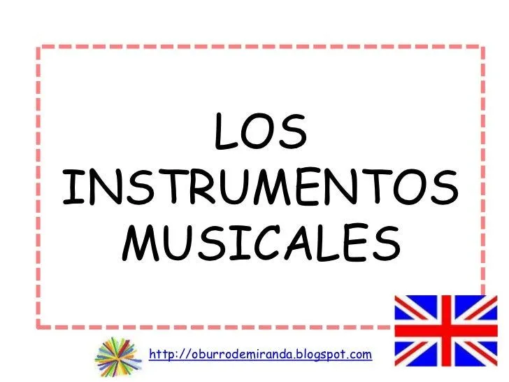 Los instrumentos musicales INGLÉS