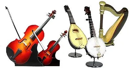 Instrumentos musicales : Viento , cuerda, percución , eléctricos ...