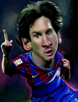 Intente dibujar en caricatura a messi - Taringa!