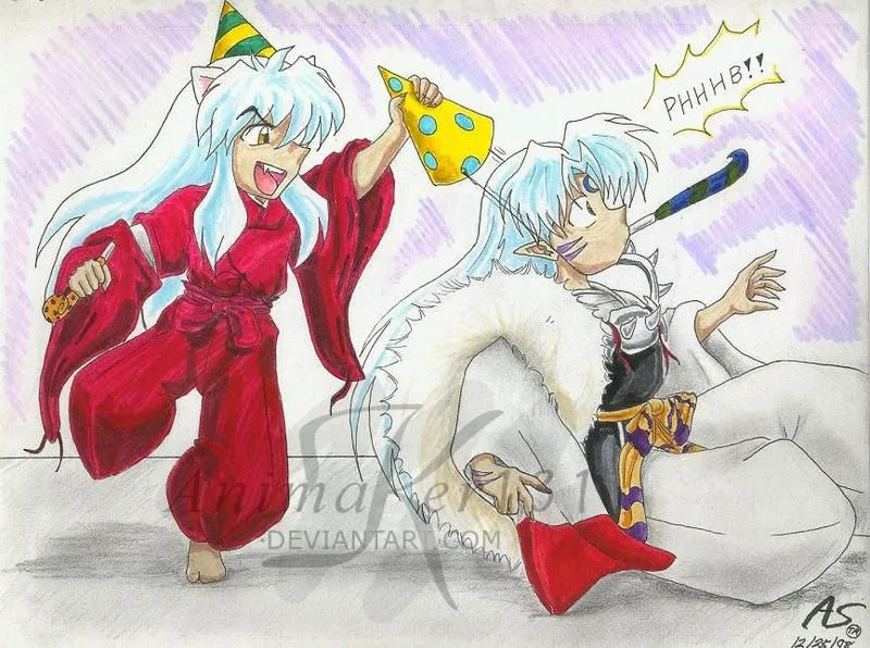 Inuyasha and Sesshomaru Chibi by Akmona on deviantART