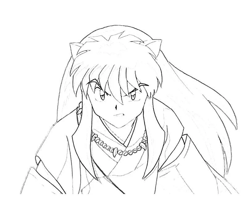 Inuyasha Characters Coloring Pages Crokky Coloring Pages