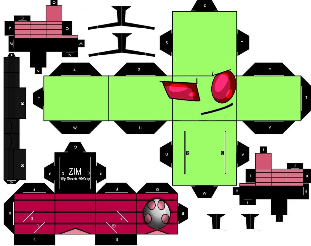 Invasor Zim: Papercraft