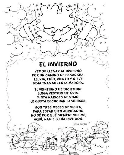 EL INVIERNO: POESIAS CANCIONES FICHAS DEL INVIERNO