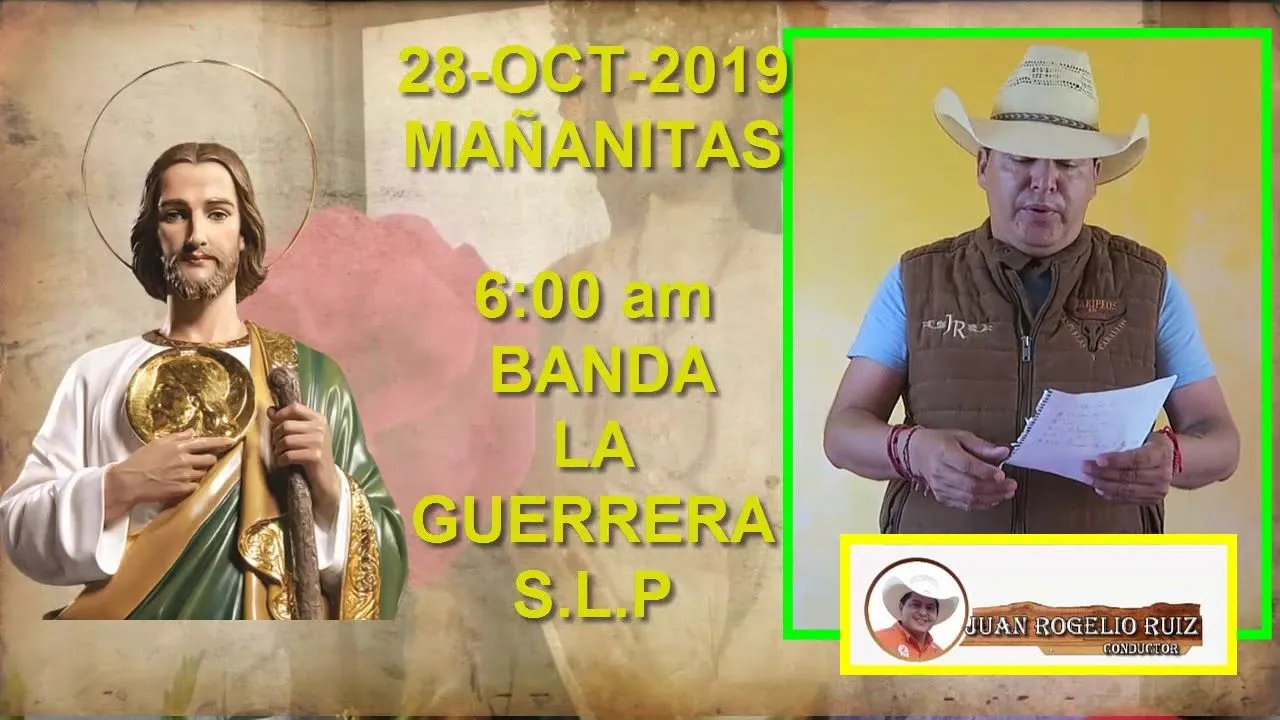 INVITACION PARA ESTE 27 Y 28 DE OCTUBRE SAN JUDITAS TADEO TULA - YouTube