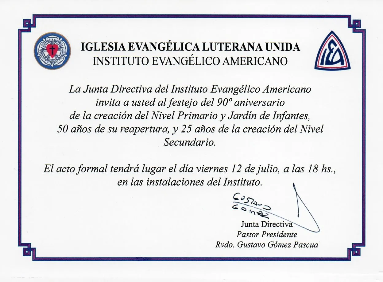 Invitación para aniversario de iglesia cristiana - Imagui