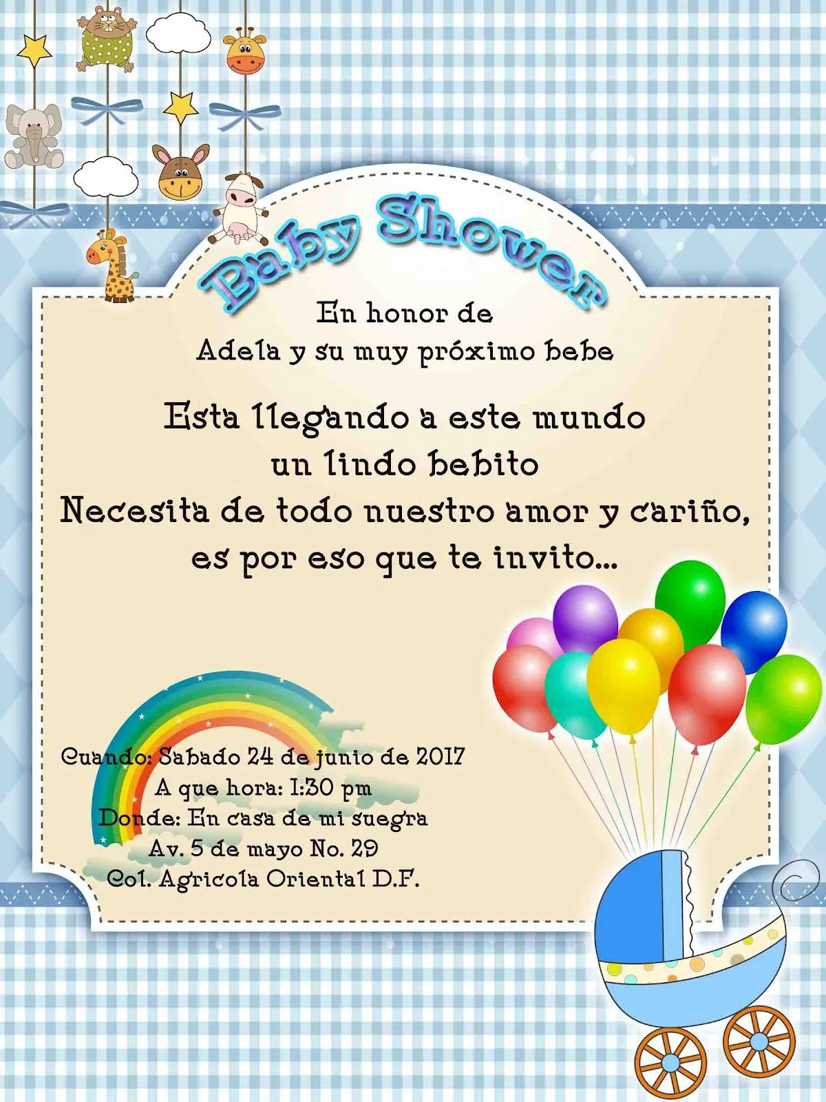 Invitacion para Baby Shower en psd - **El blog del diseñador descargar