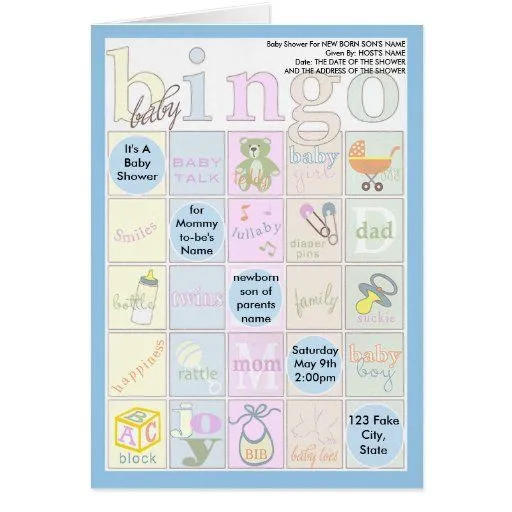 Invitación del bingo de la fiesta de bienvenida al tarjetas | Zazzle