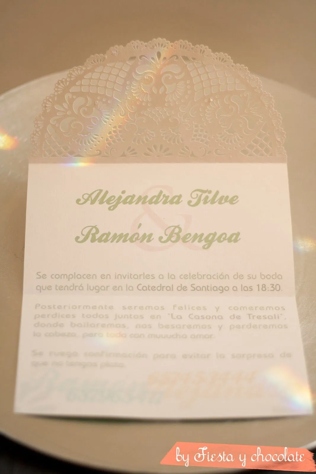 Invitación de boda con aires de Sevilla | fiesta y chocolate ...