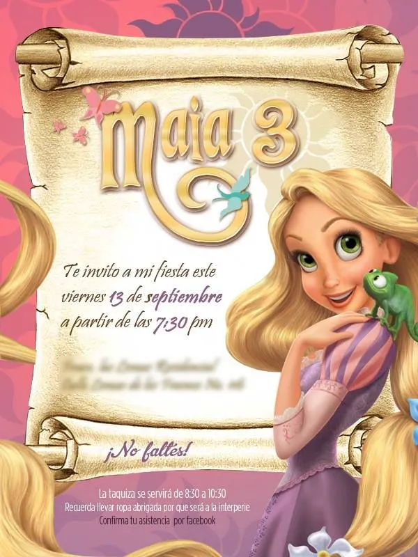 Invitación digital enredados! | Fotos tumblr faceis, Decoração rapunzel,  Decoração festa infantil