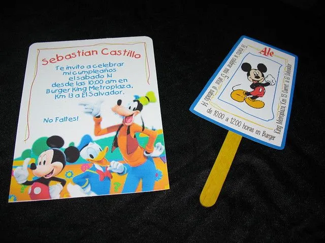 invitacion disney mickey mouse | Flickr - Photo Sharing!