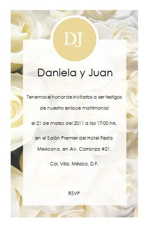 Invitaciones de boda GRATIS para imprimir