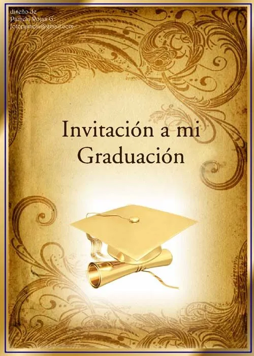 INVITACION GRADUACION dorada | Flickr - Photo Sharing!