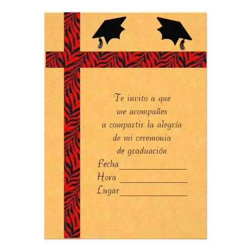 Invitacion Graduacion 1 Personalized Announcement from Zazzle.