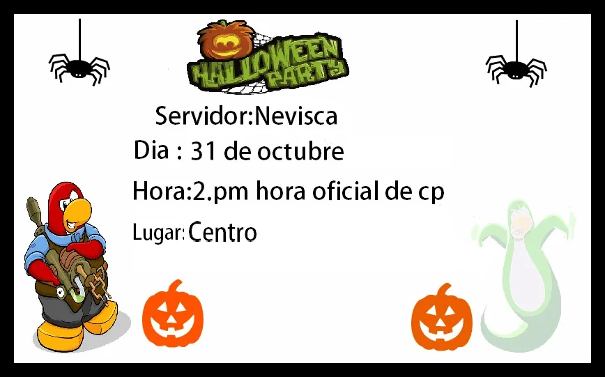 Invitación del Halloween Party del blog | LutunCP