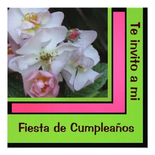 Invitación - Te invito a mi Fiesta de Cumpleaños Invitations | Zazzle.