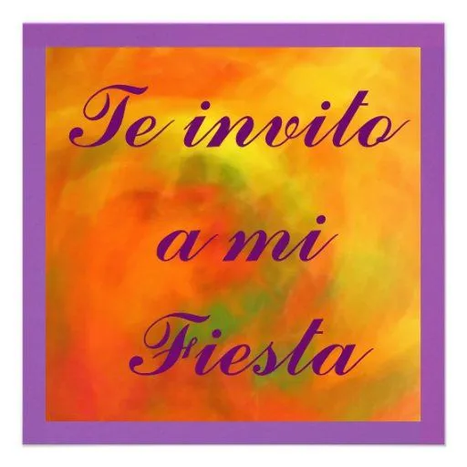 Invitación - Te invito a mi Fiesta Invites from Zazzle.