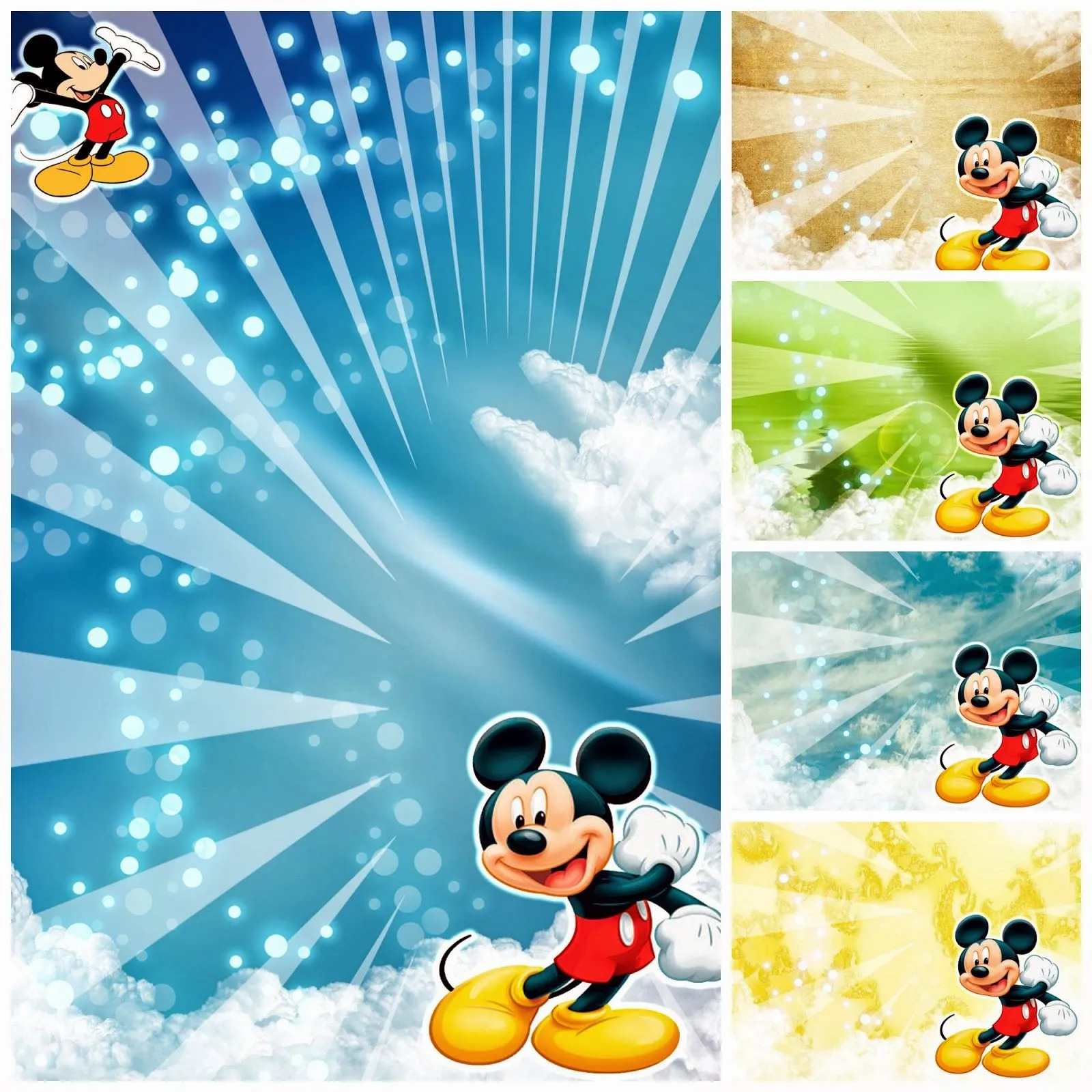 Invitación de Mickey Mouse. Descárgala Gratis | Invitaciones ...