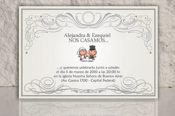 Invitación de boda civil modernas - Imagui