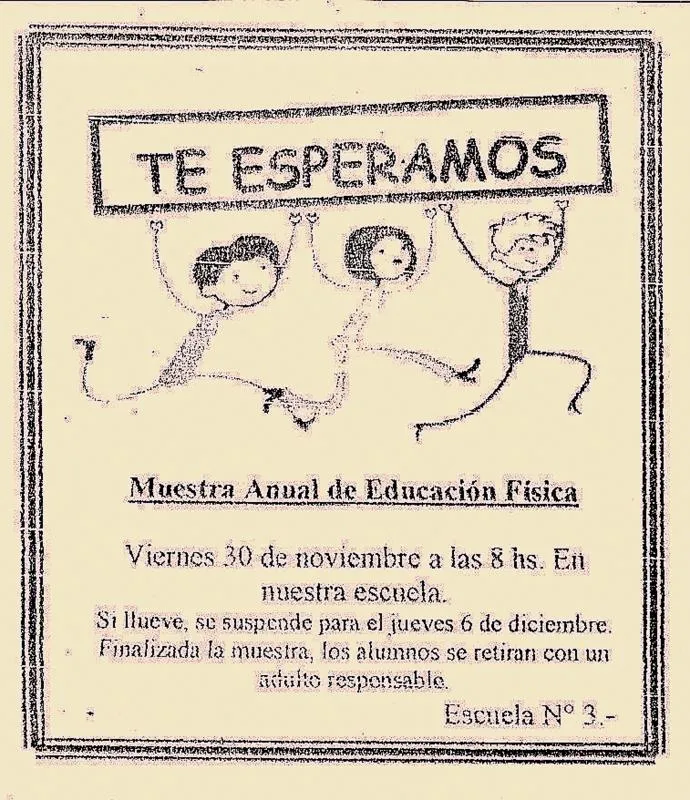 Invitación a la Muestra Anual de Educación Física | Biblioteca ...