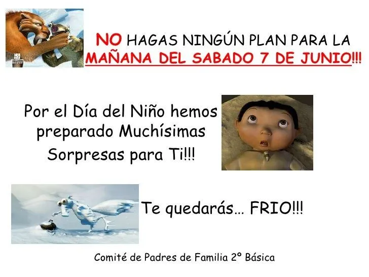 Invitacion Dia Del NiñO