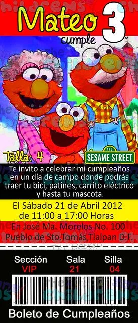 Invitación TM Elmo copy | Flickr - Photo Sharing!