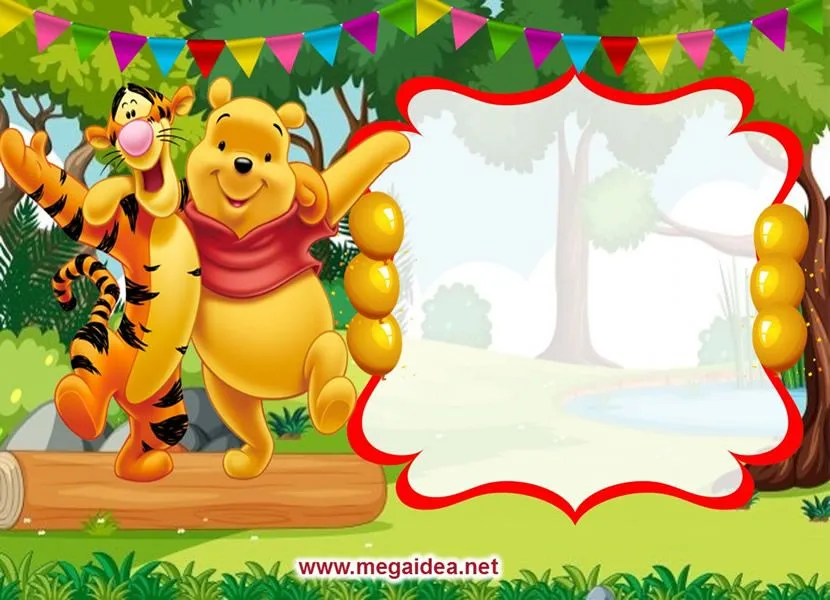 Invitación de Winnie Pooh para Editar GRATIS - Robnei