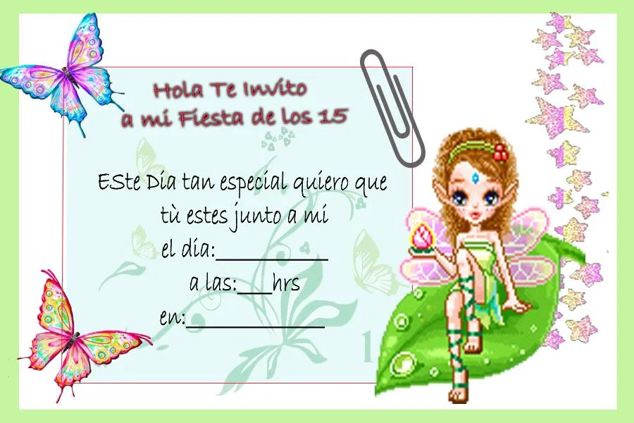 Tarjetas de invitación 15 años para imprimir - Imagui