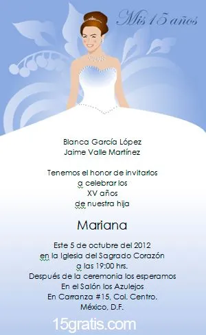 Invitaciones de 15 años para imprimir GRATIS Varios modelos