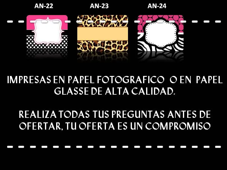 Invitaciónes de animal print para imprimir gratis - Imagui