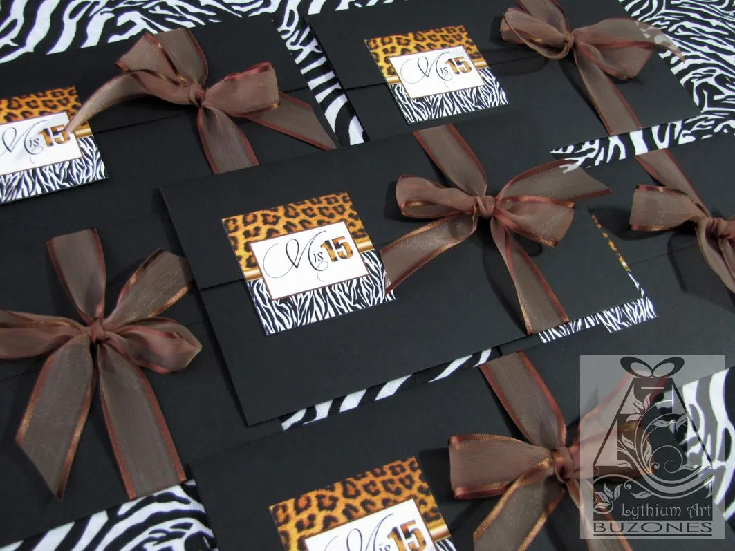 Invitaciones Animal Print | Lythium Art