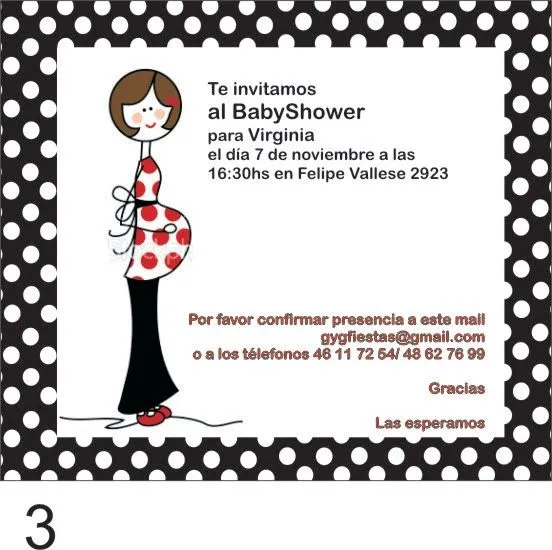 Invitaciones Baby shower