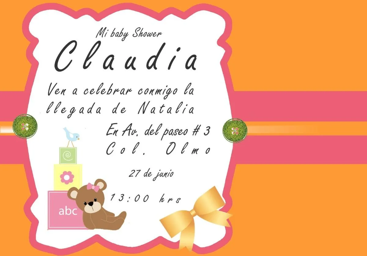 Invitaciones para Baby Shower Blog De Fotografias | Imagenes Gratis