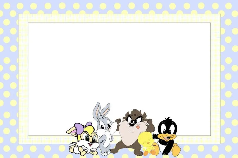 Tarjetas de invitación de looney tunes - Imagui